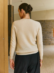 100% Cashmere Crew Neck Sweater - Callalina