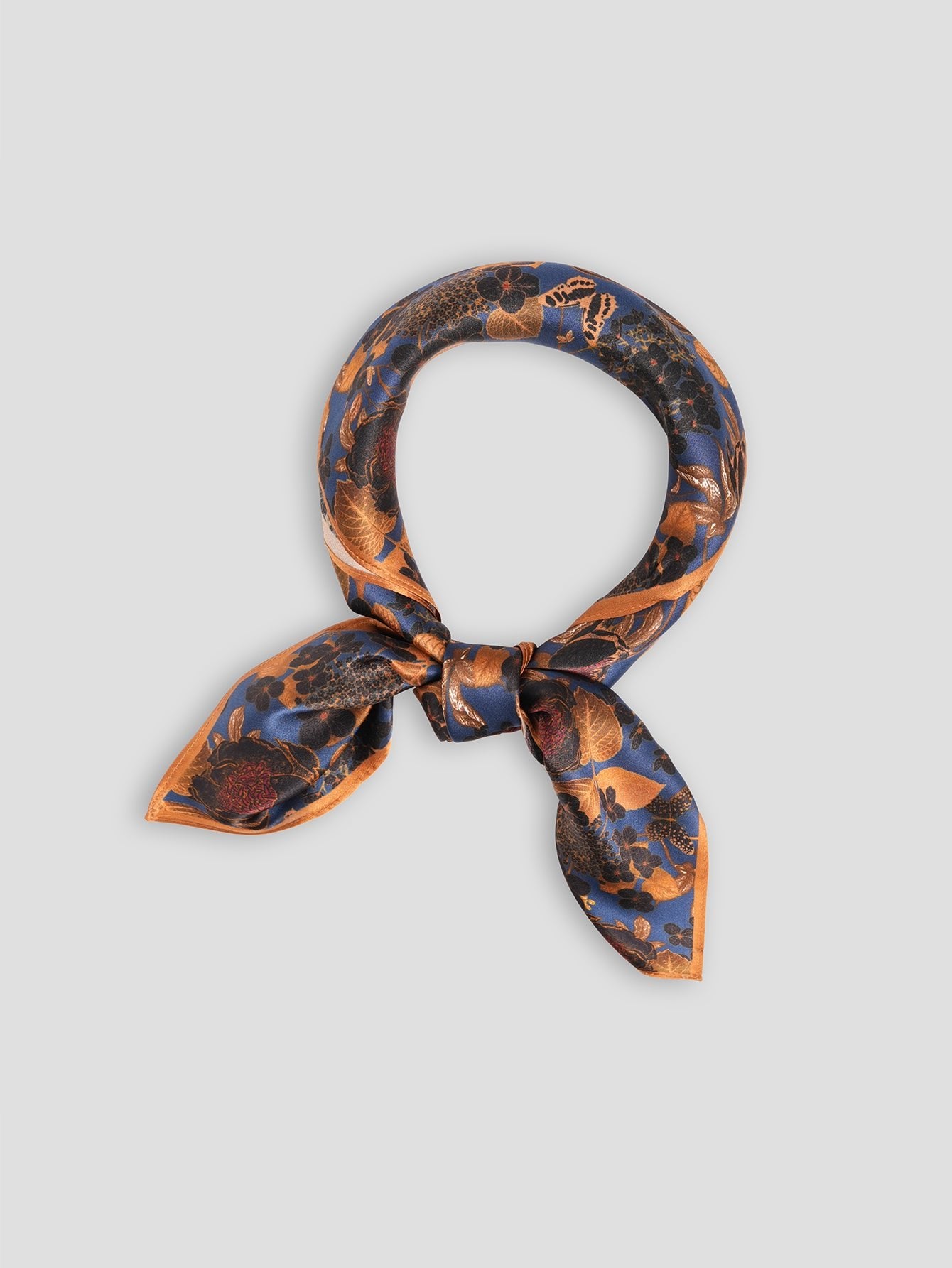 100% Silk Midnight Garden Scarf - Callalina