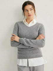 100% Cashmere V-Neck Sweater