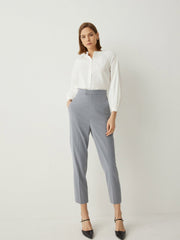 Regular Fit High Rise Cropped Pants - Callalina