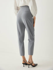 Regular Fit High Rise Cropped Pants - Callalina